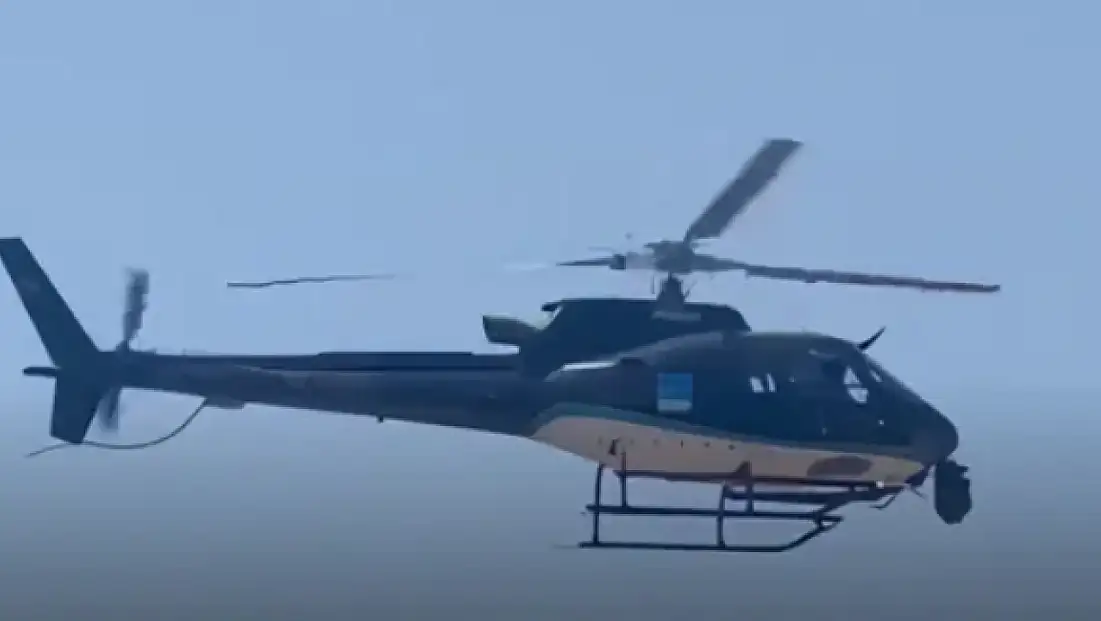 Menteşe'de alçak uçan helikopter telaş yarattı! Trafik denetimi çıktı