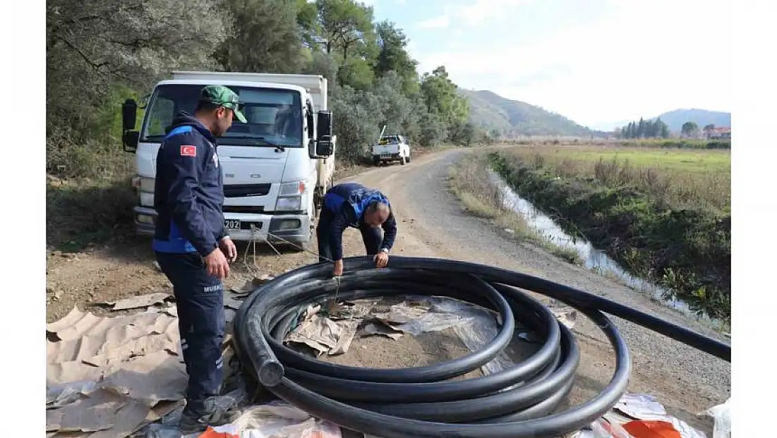 MUSKİ ekipleri, Ortaca’daki içme suyu hatlarını yeniliyor