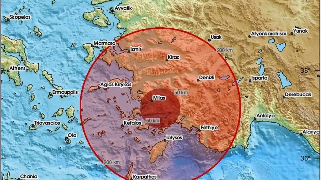 2025 yılında en çok deprem Muğla'da meydana geldi