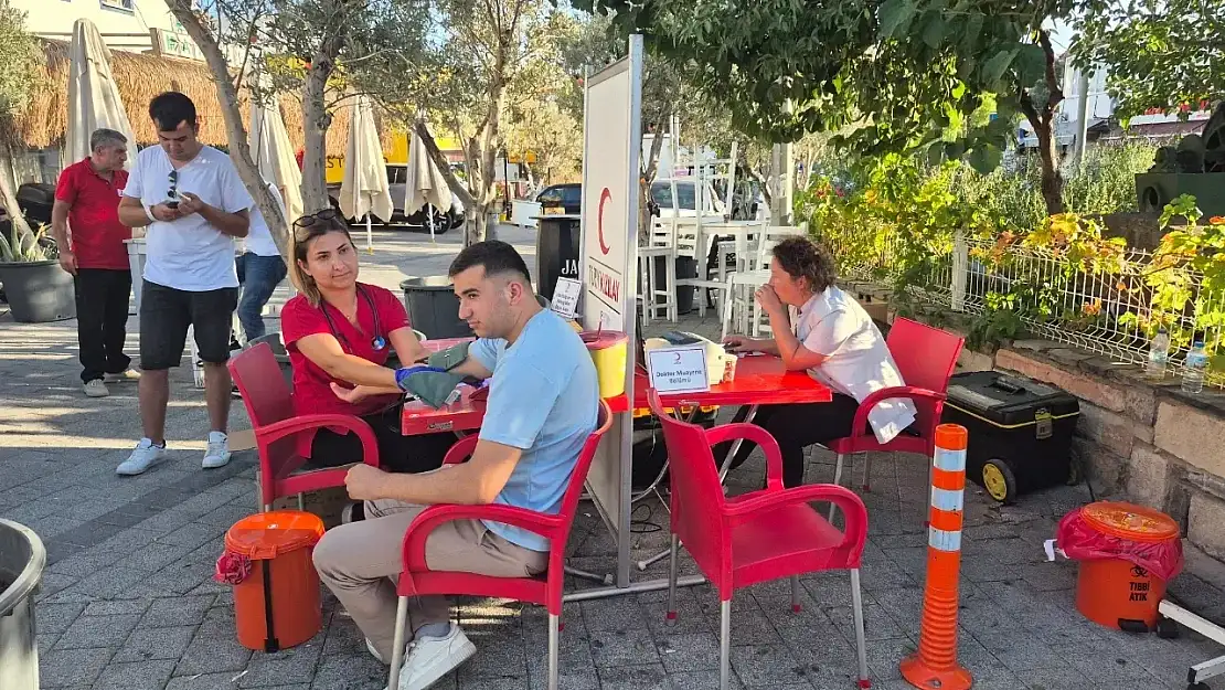 Bodrum'da Bitez Muhtarlığı'ndan kan bağışı kampanyası!