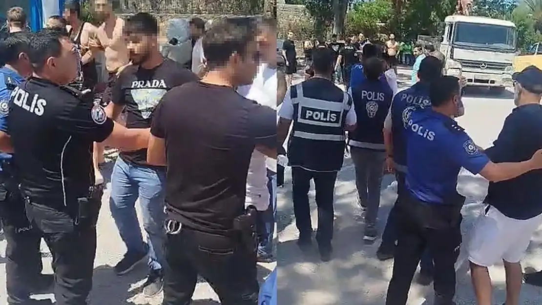 Bodrum'da usulsüz tabela krizi: 1 kişi gözaltına alındı