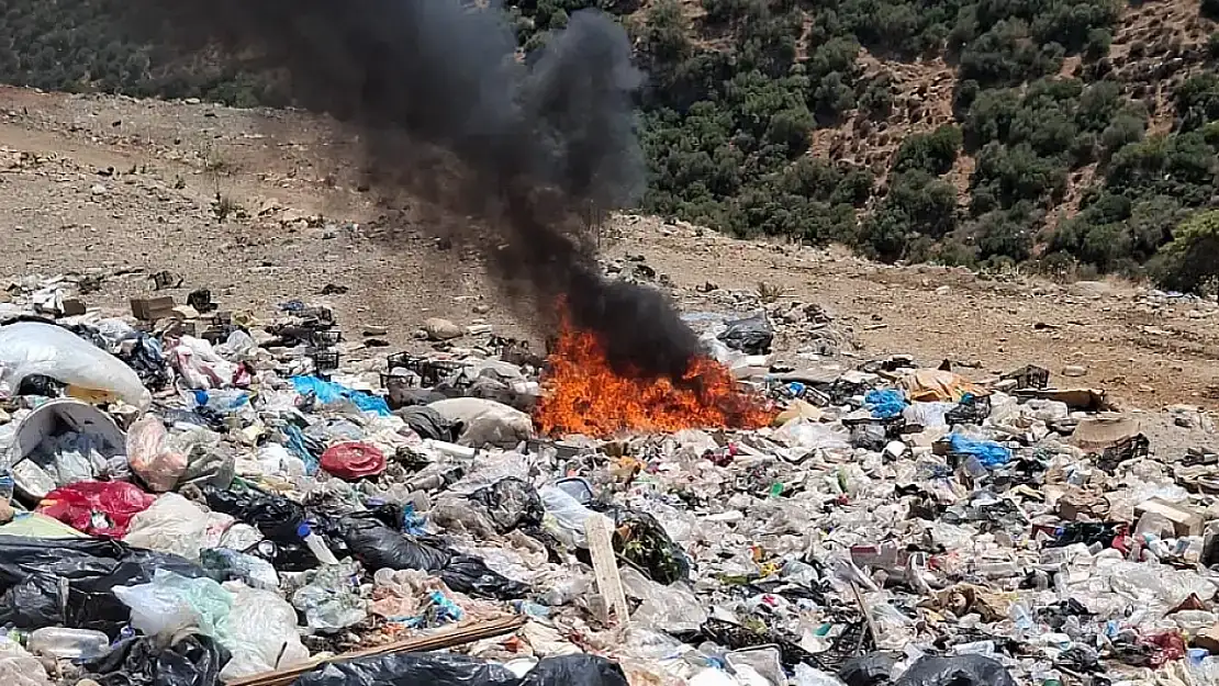 Bodrum Torba'da çöplükte yangın çıktı!