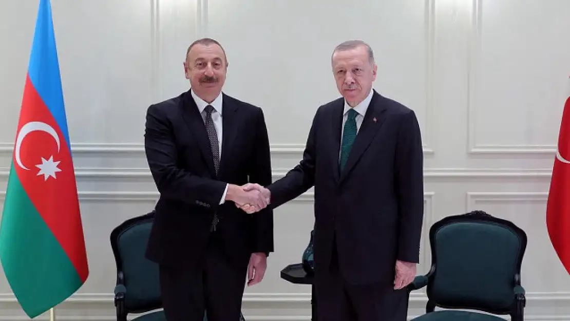 Cumhurbaşkanı Erdoğan, Azerbaycan Cumhurbaşkanı Aliyev ile görüştü!