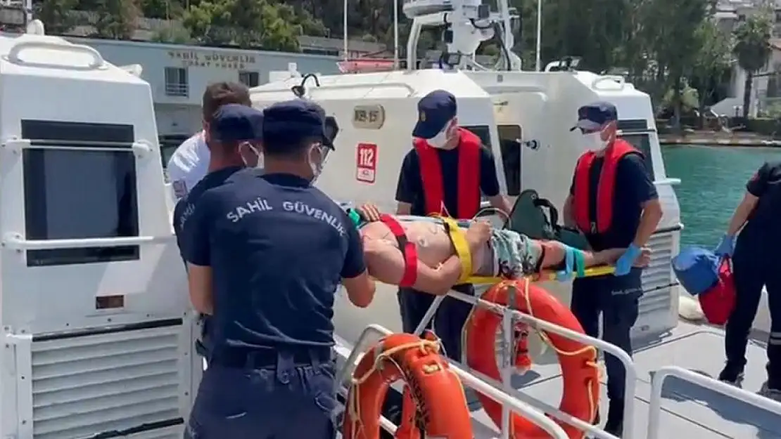 Fethiye'de denizinde can pazarı! Boğulmak üzere olan vatandaş kurtarıldı