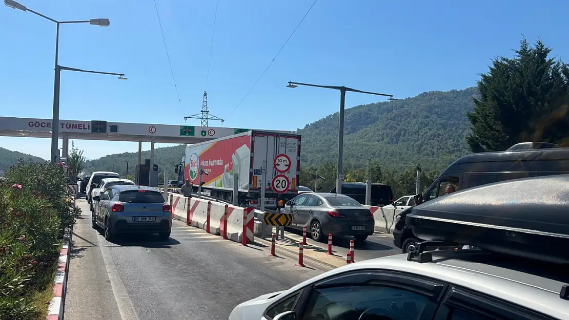 Göcek Tüneli'nde kriz çözüldü, ulaşım normale döndü!
