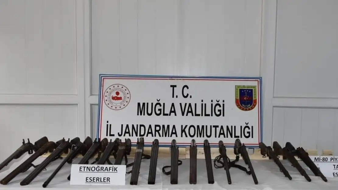 MUĞLA'DA TARİHİ ESER DEĞERİ OLAN TÜFEK OPERASYONU