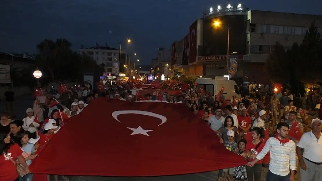 DALAMAN'DA 15 TEMMUZ ETKİNLİKLERİ