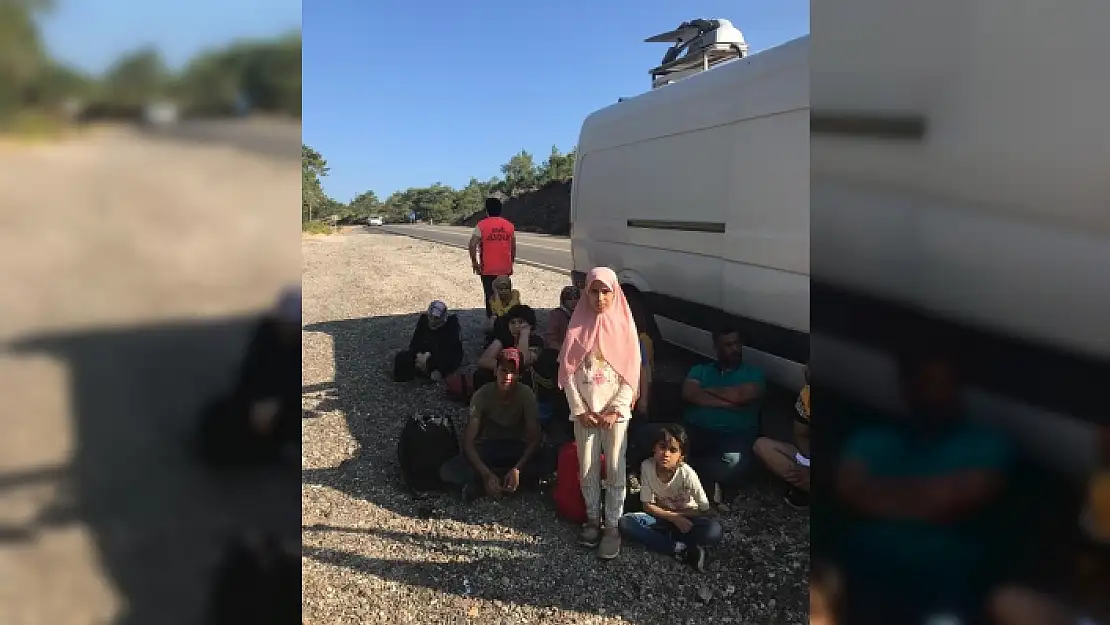 DATÇA'DA YUNANİSTAN'A GEÇMEYE ÇALIŞAN 13 GÖÇMEN YAKALANDI