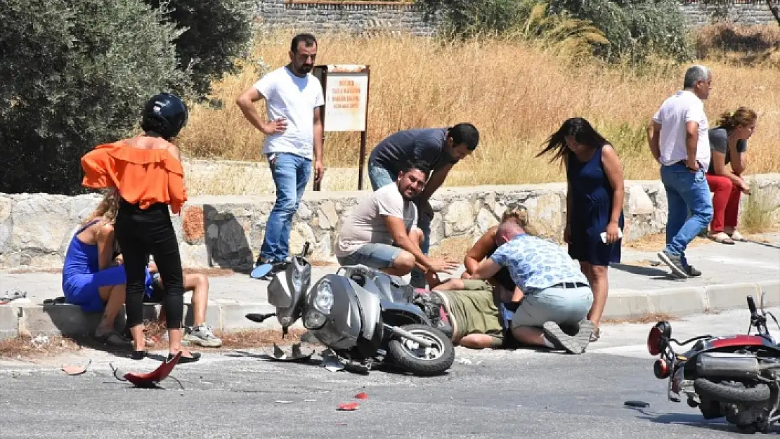 BODRUM'DA İKİ MOTOSİKLET ÇARPIŞTI: 1 ÖLÜ