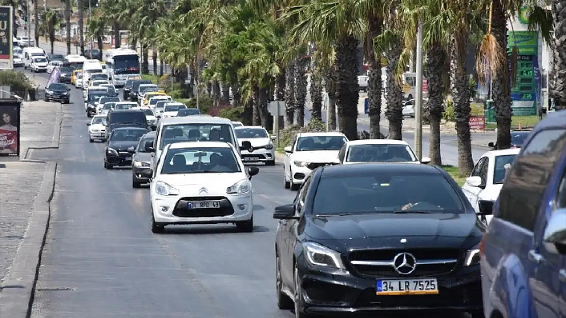 MUĞLA'DA BAYRAM TATİLİNDEN DÖNÜŞ TRAFİĞİ