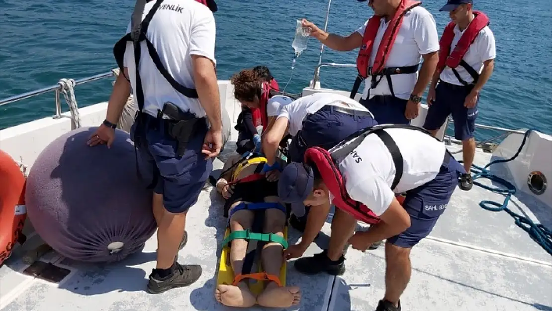 MUĞLA'DA GEZİ TEKNESİNDE KALP KRİZİ GEÇİREN TURİST ÖLDÜ