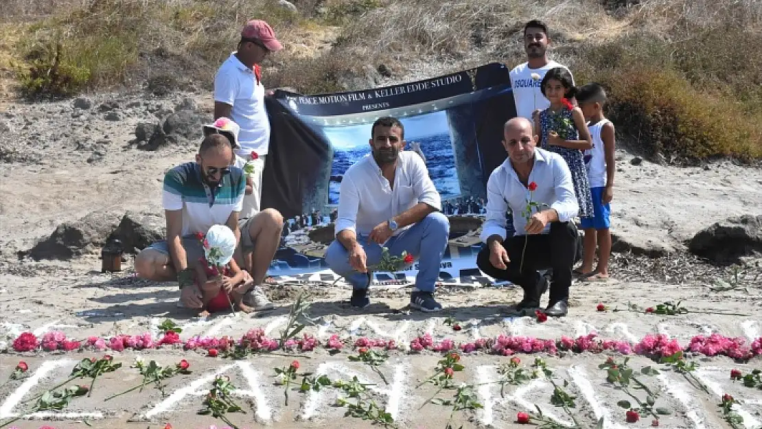 AYLAN BEBEK, CANSIZ BEDENİNİN VURDUĞU SAHİLDE ÇİÇEKLERLE ANILDI