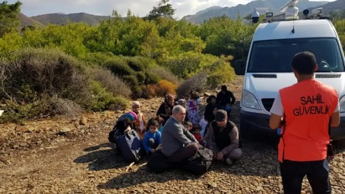 MUĞLA'DA 62 DÜZENSİZ GÖÇMEN VE 1 ORGANİZATÖR YAKALANDI
