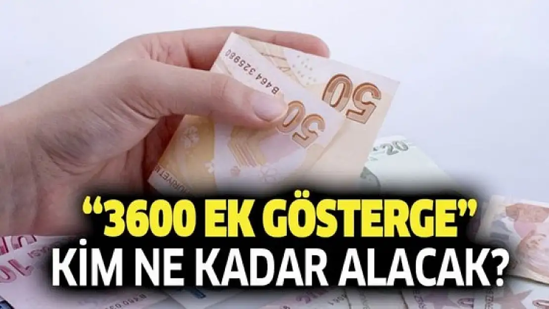 MERAKLA BEKLENEN 3600 EK GÖSTERGEDE SON DURUM