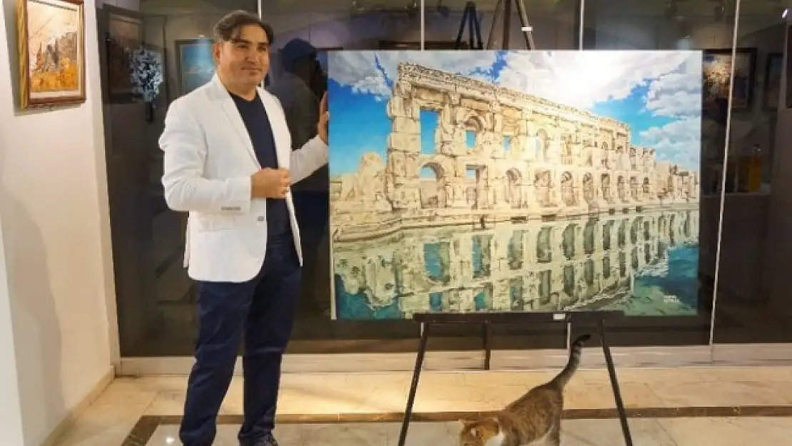 POLİS MEMURU 22'NCİ RESİM SERGİSİNİ AÇTI