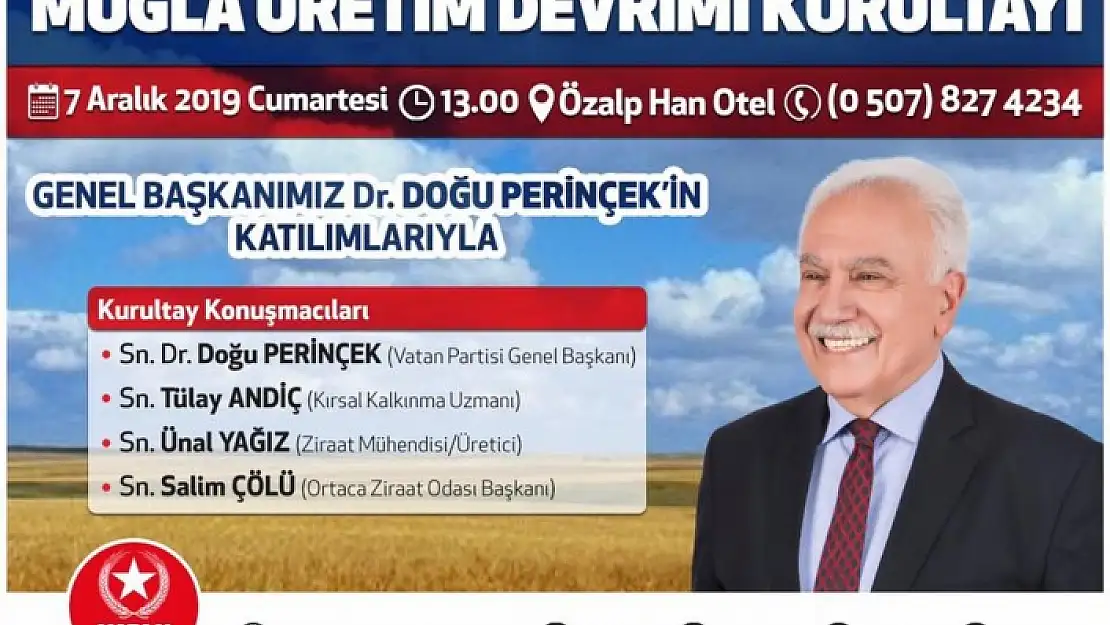 Perinçek Üretim Devrimi için Ortaca'ya Geliyor