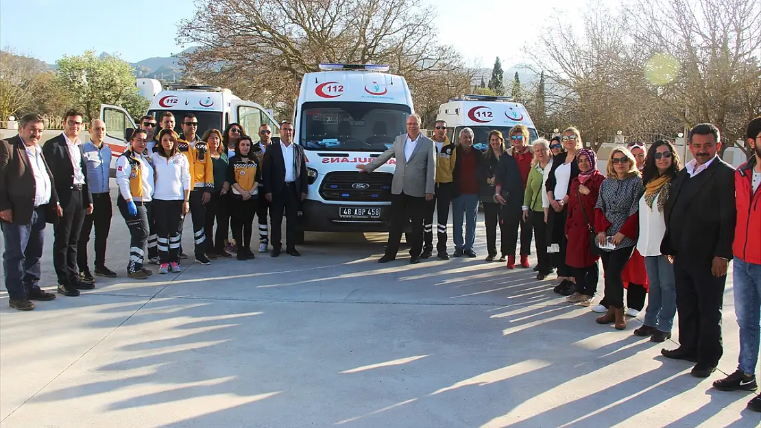 MUĞLA'DA AMBULANS TESLİM TÖRENİ