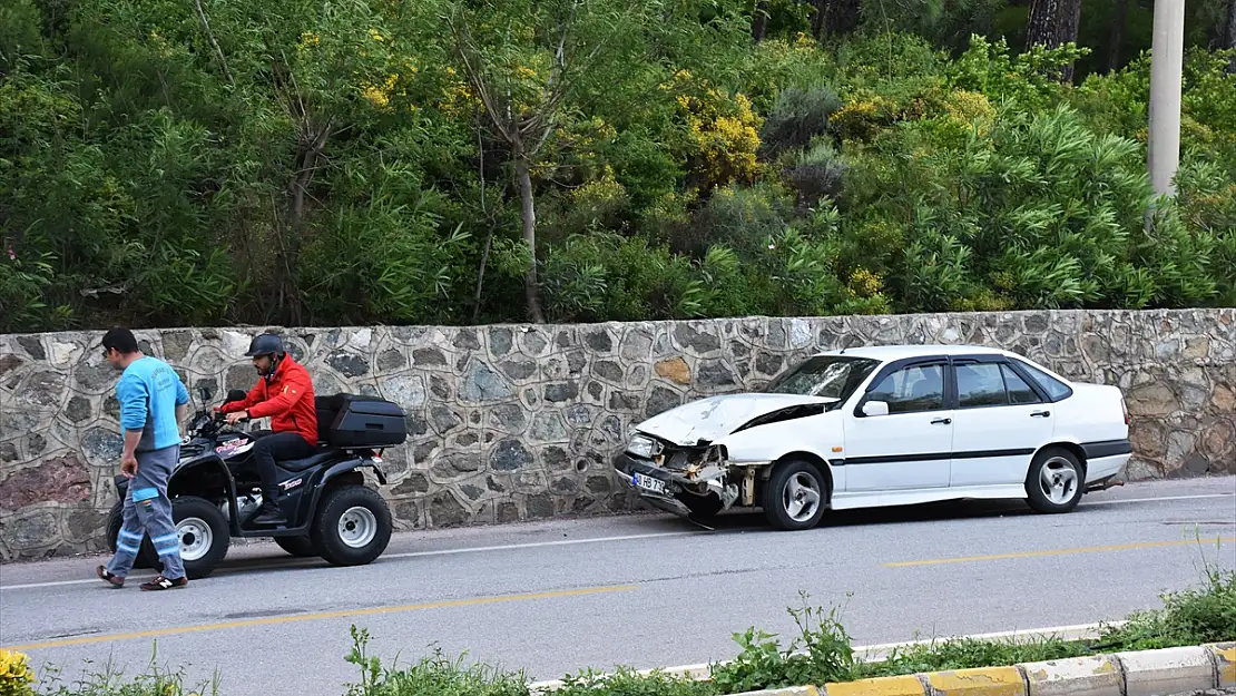 MARMARİS'TE OTOMOBİL İLE ATV ÇARPIŞTI