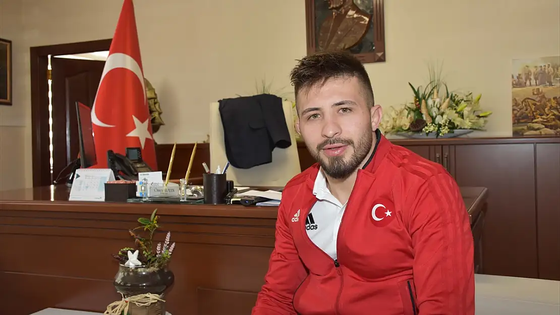 MİLLİ GÜREŞÇİNİN HEDEFİ ŞAMPİYONLUK