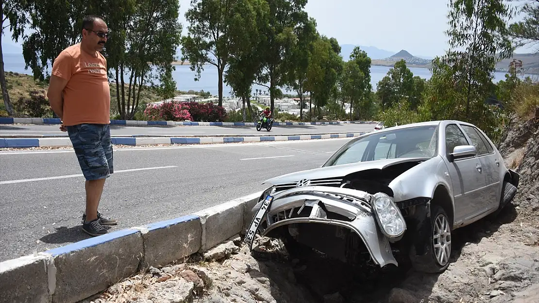 BODRUM'DA TRAFİK KAZASI: 1 YARALI