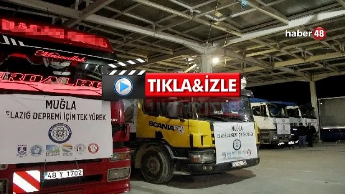 Muğla'dan Elazığ'a Yardım Tırı Yola Çıktı