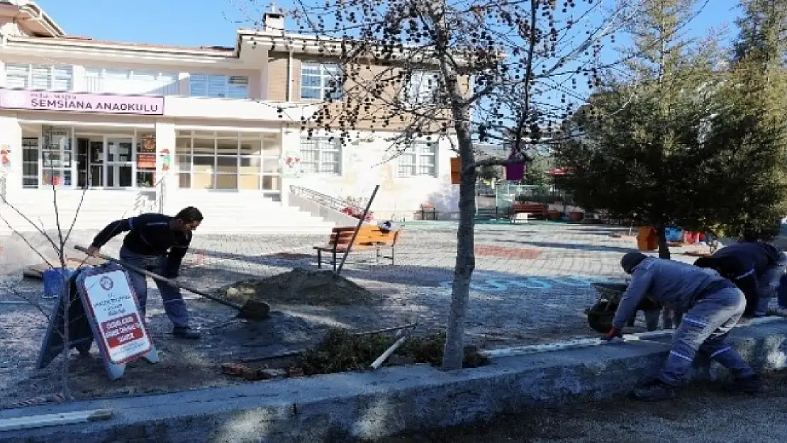 Şemsiana Ana Okulu'nda Bakım ve Onarım Çalışması