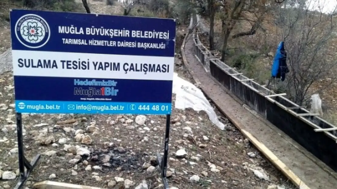 Büyükşehir Tarımsal Sulamada Üreticiye Destek Oluyor