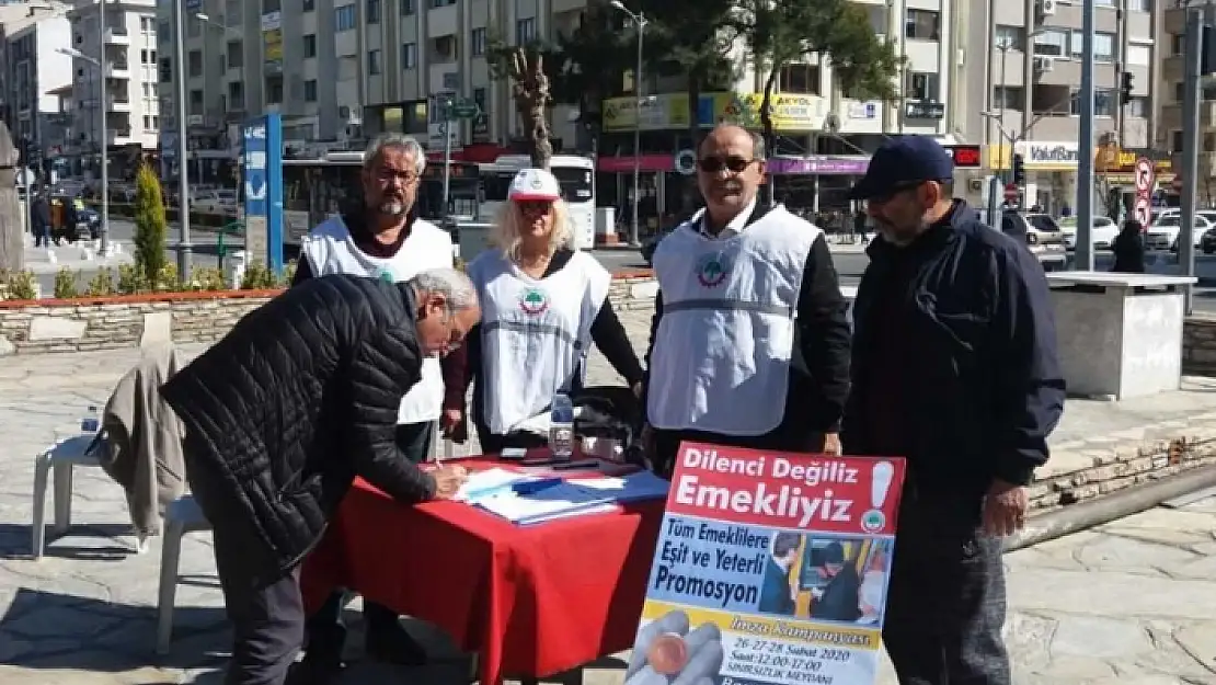 'Dilenci Değil Emekliyiz'