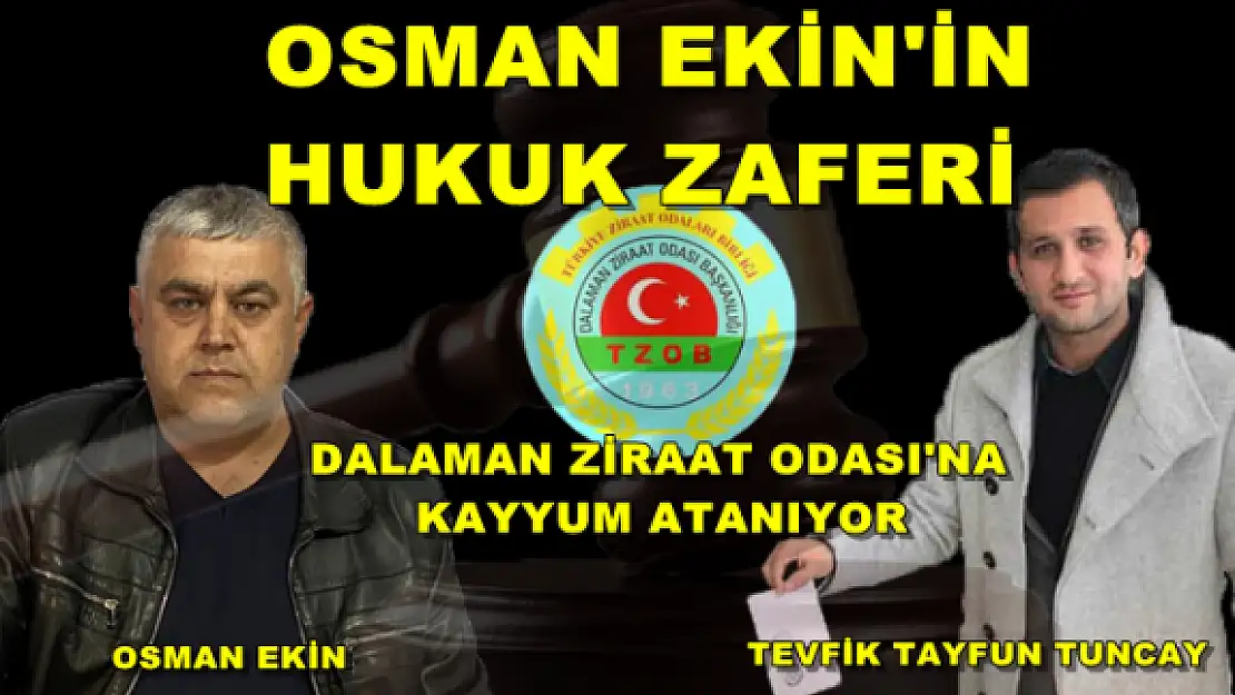 TEVFİK TAYFUN TUNCAY'IN DALAMAN ZİRAAT ODASI BAŞKANLIĞI DÜŞTÜ!
