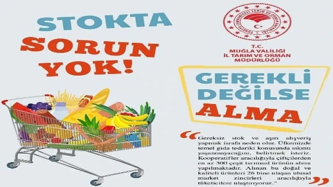 Gıda Tedariği Konusunda Sıkıntı Yaşanmayacak