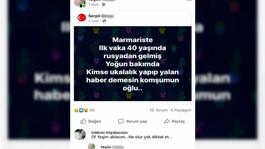 Marmaris'te Asılsız Koronavirüs Paylaşımı Yapan 11 Kişiye Ceza!