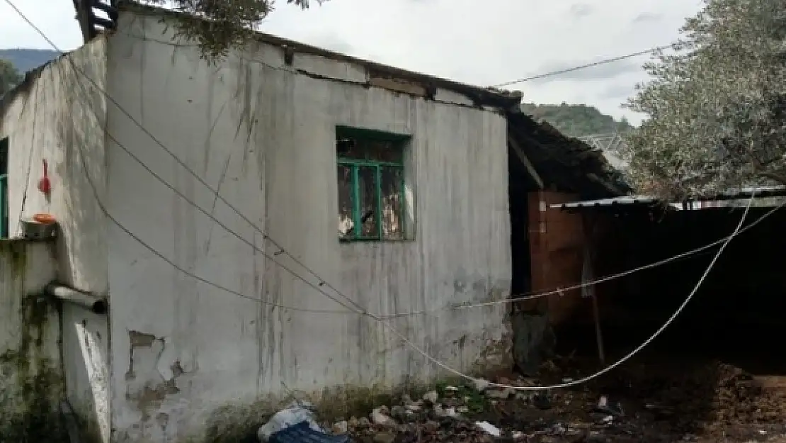 Milaslı Kore Gazisinin Evi Yandı