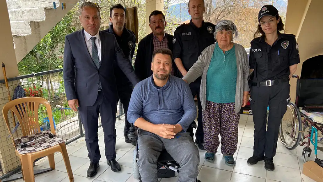 Ortaca İlçe Emniyet Müdürü'nden Engelli Vatandaşa Anlamlı Ziyaret