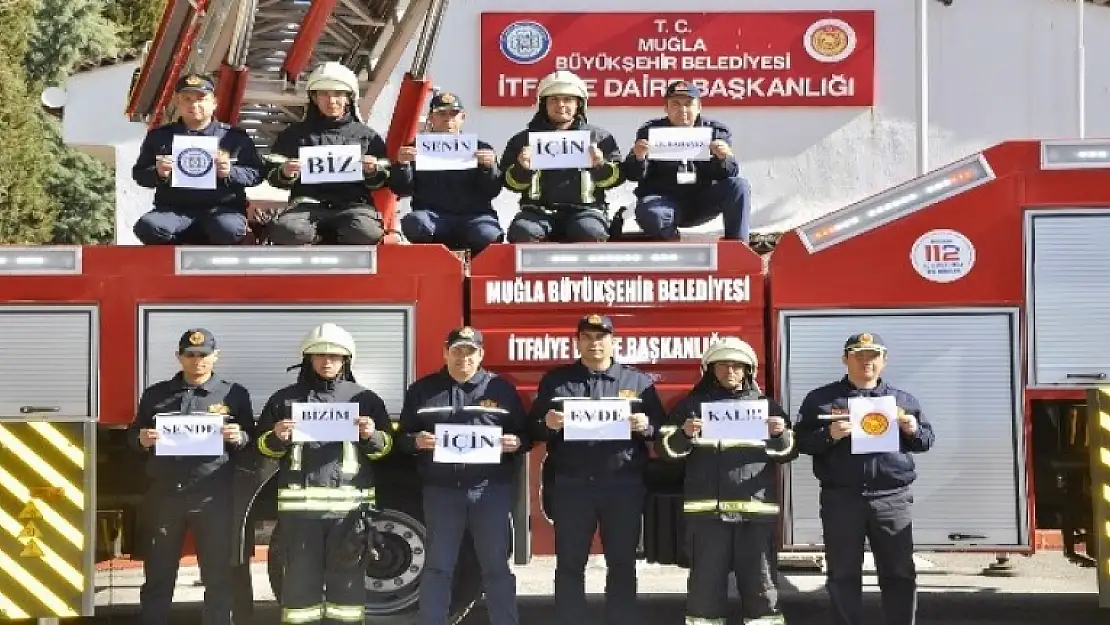 Sağlıkçılardan Sonra İtfaiyecilerden de 'Evde Kal' Çağrısı