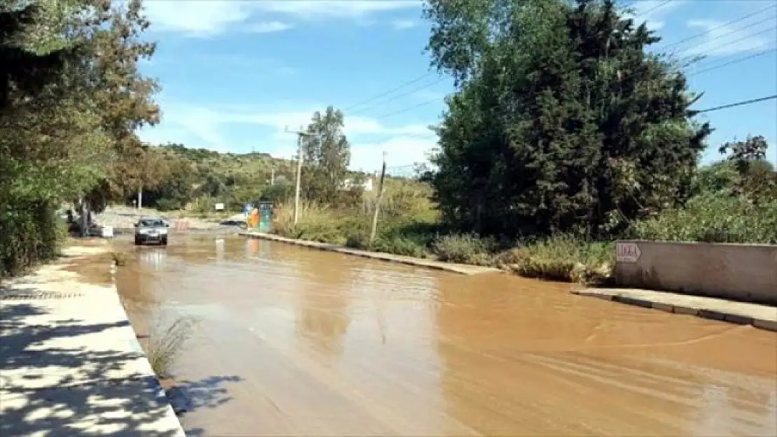 Bodrum'da İçme Suyu İsale Hattında Patlama