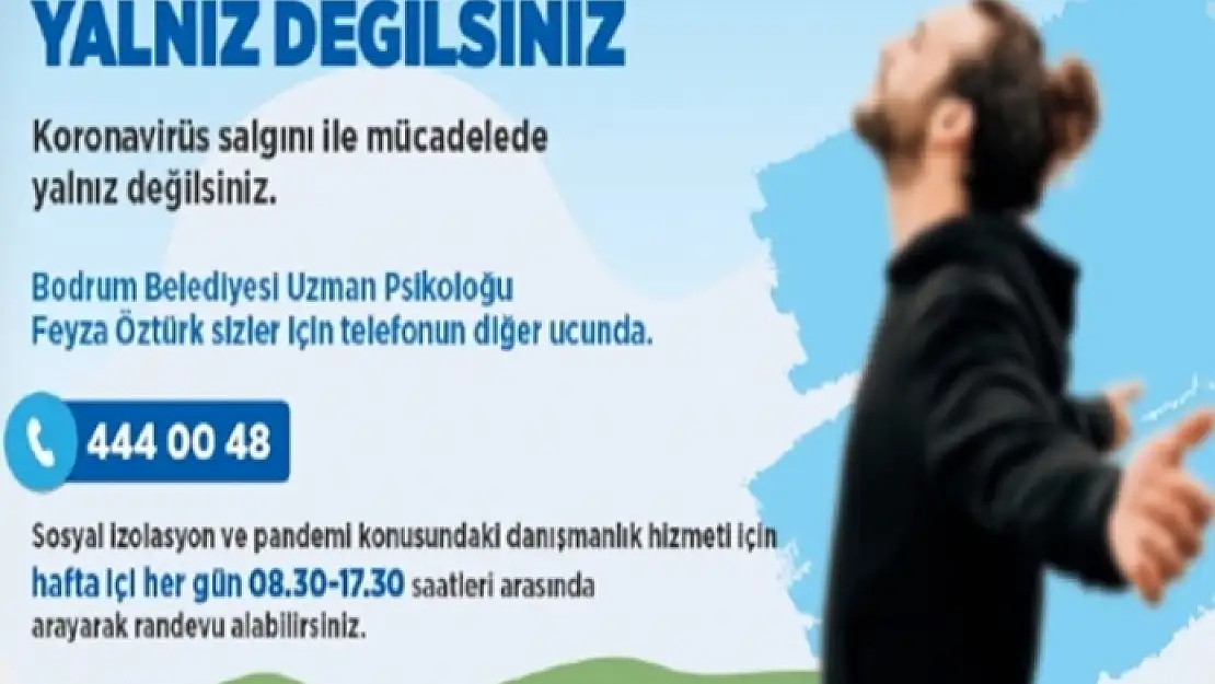 Bodrum'da Koronaya Karşı Psikolojik Danışmanlık Hattı Kuruldu
