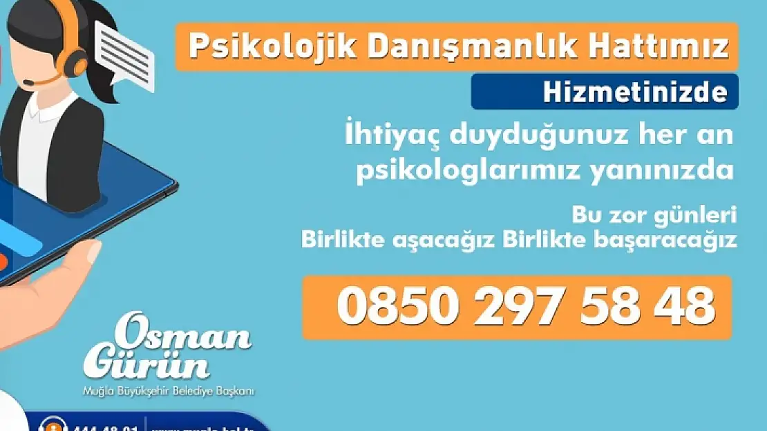Büyükşehirden Psikolojik Danışmanlık Hattı