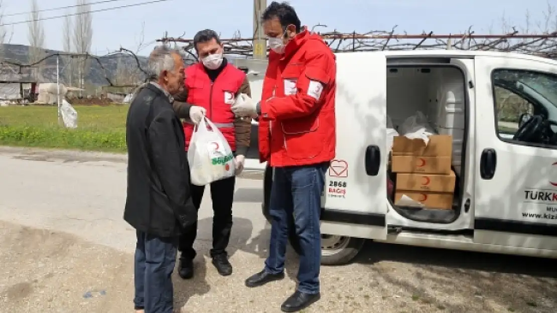Muğla'da Türk Kızılay'dan İhtiyaç Sahiplerine Gıda Kolisi