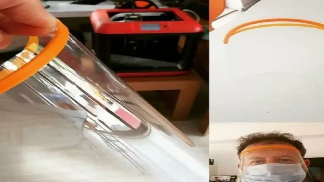Sağlıkçılar ve Kolluk Kuvvetleri için Yüz Kalkanı Yaptılar