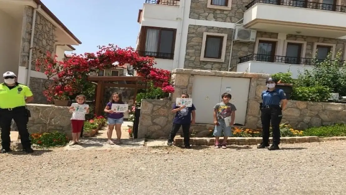 Datça Emniyeti Çocukları Sevindirdi