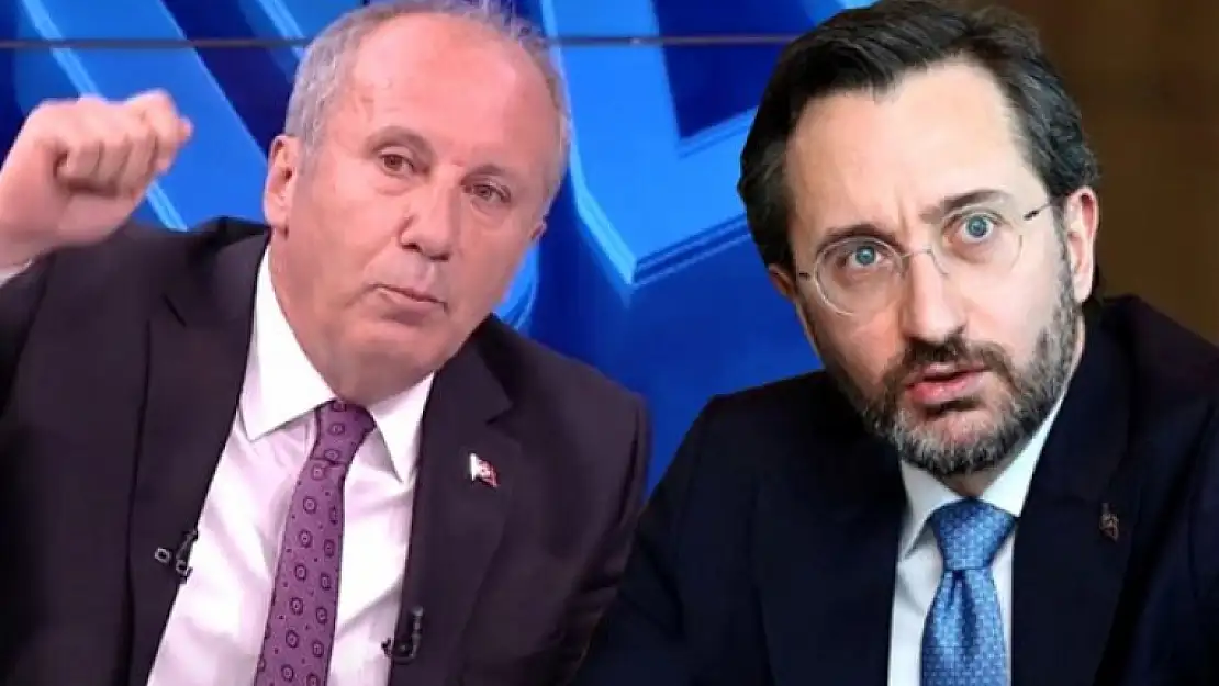 Muharrem İnce Yayını Terk Etti Fahrettin Altun Tepki Gösterdi!