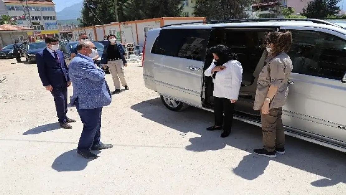 Vali Civelek Seydikemer'de Yapılan İnşaatları İnceledi