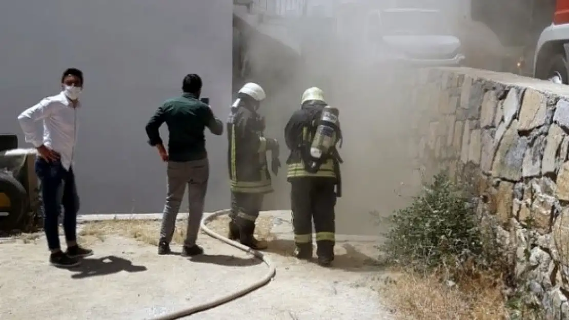 Bodrum'da Bir Evde Yangın Çıktı
