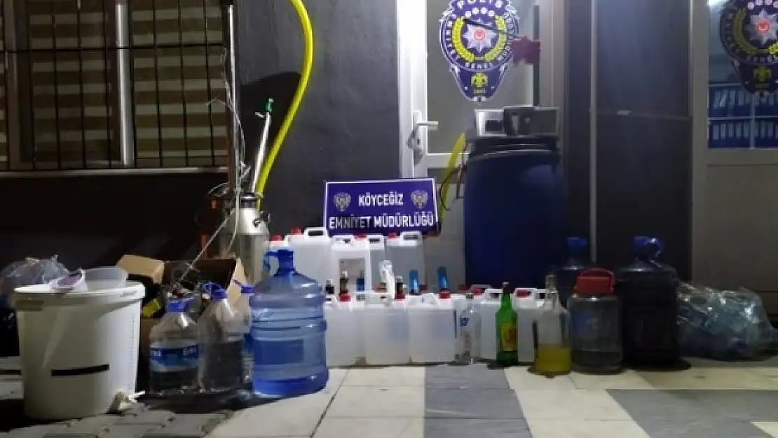 KÖYCEĞİZ'DE SAHTE ALKOL OPERASYONU