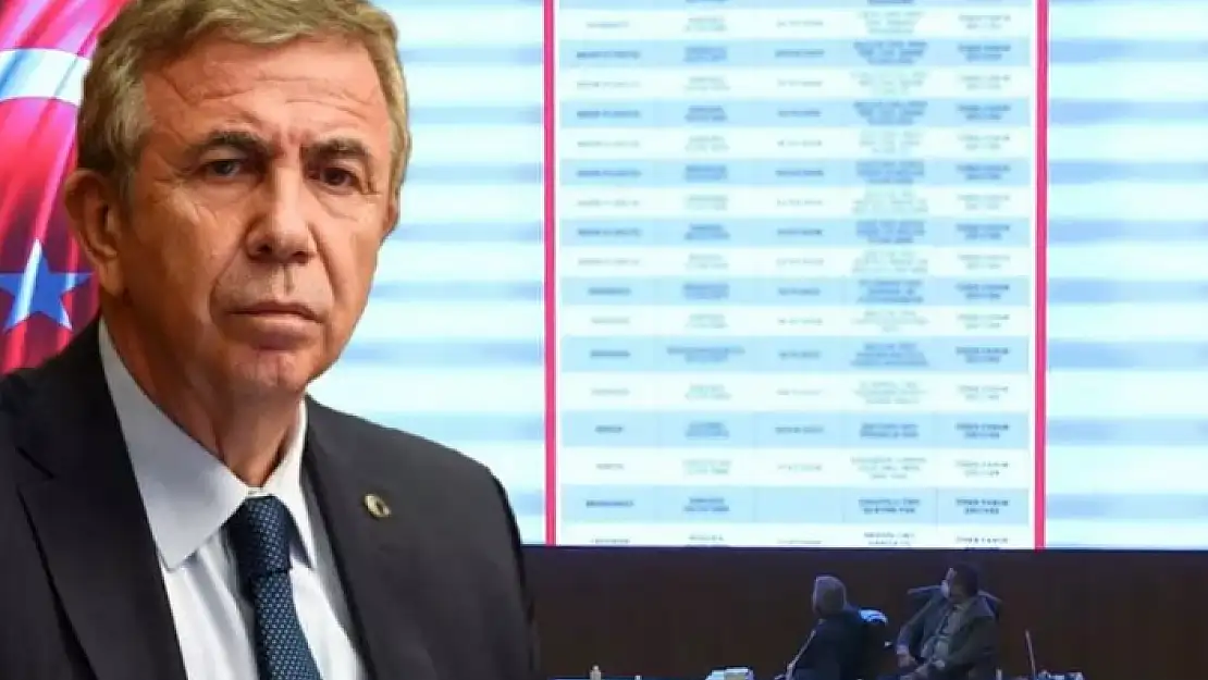 Mansur Yavaş, 'Torpille' Belediyeye İşe Girenlerin Listesini Dev Ekranda Yayınladı