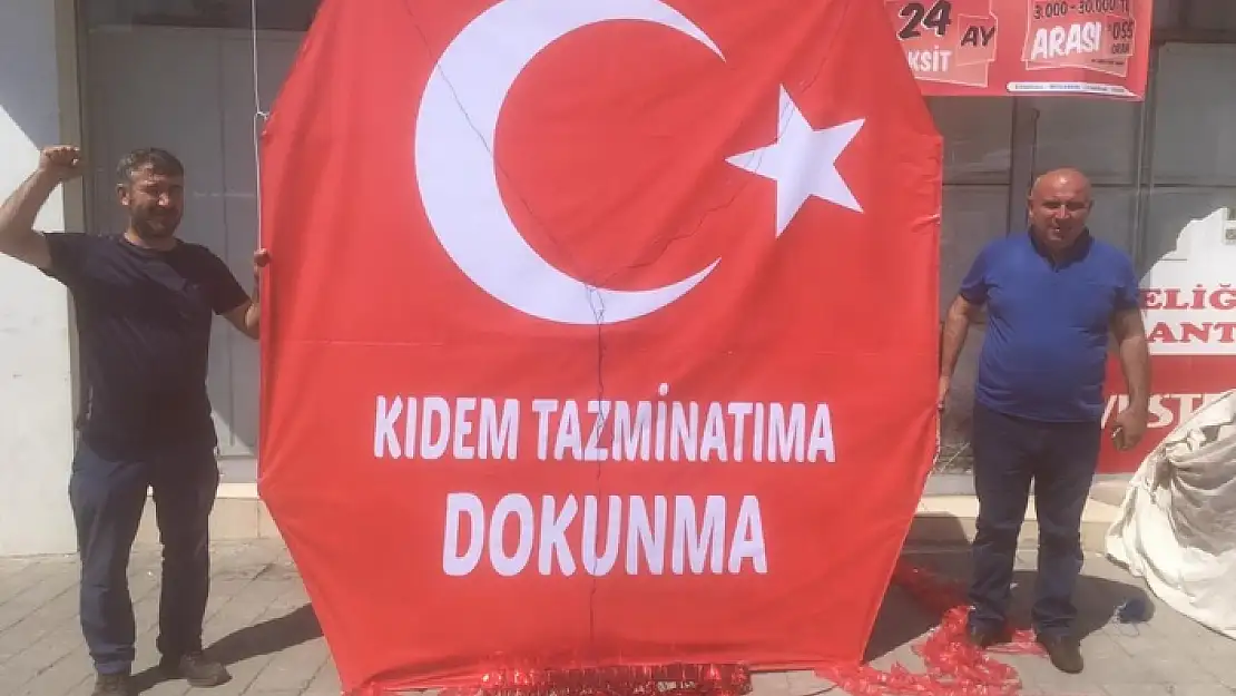 Tes-İş'ten Yatağan'da Uçurtmalı Kıdem Tazminatı Eylemi