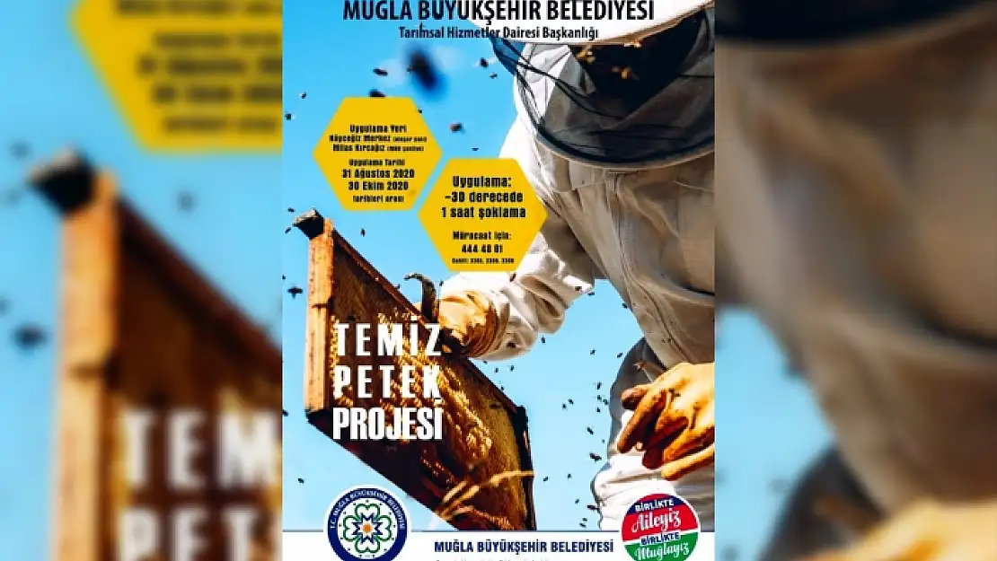 Büyükşehir'den 'Güvesiz Petek Güvenli Bal İçin Temiz Petek' Projesi