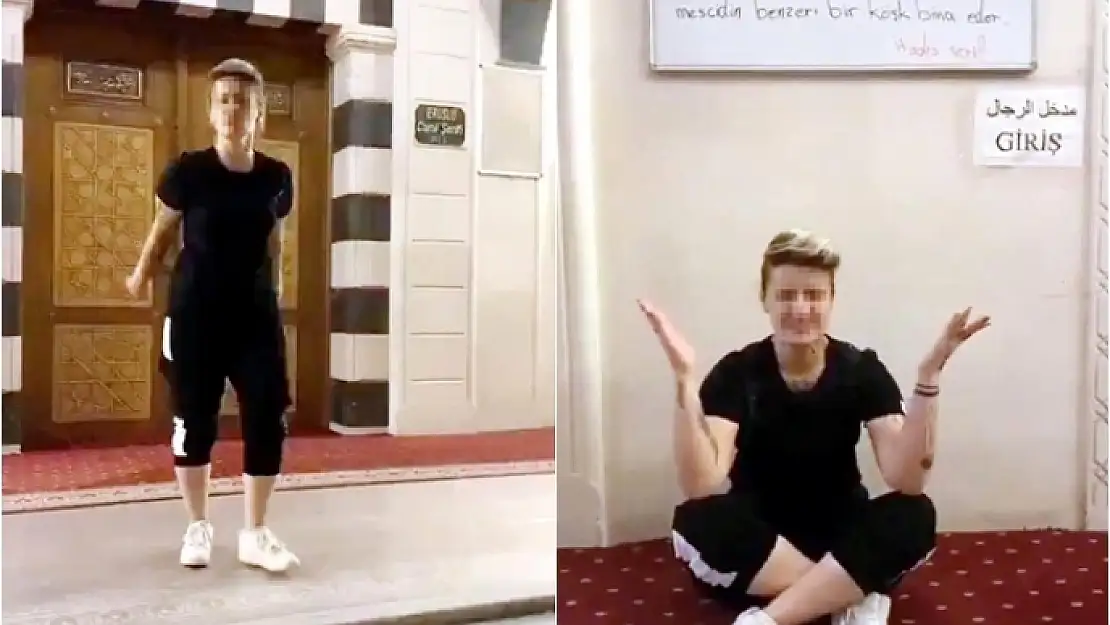 Camiye Ayakkabıyla Girip TikTok Videosu Çekti, Hakkında Yasal İşlem Başlatıldı