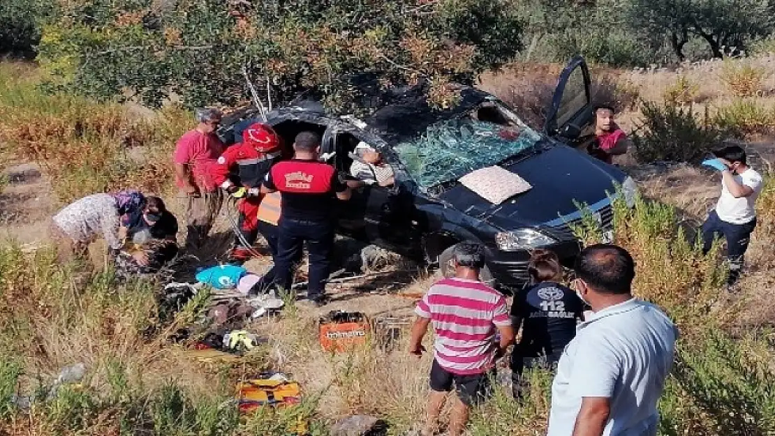Dalaman'da Araçta Sıkışan Kadını İtfaiye Ekipleri Kurtardı