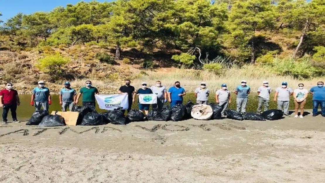 Fethiye'de Çevre Temizliğinde 850 Kilogram Atık Toplandı